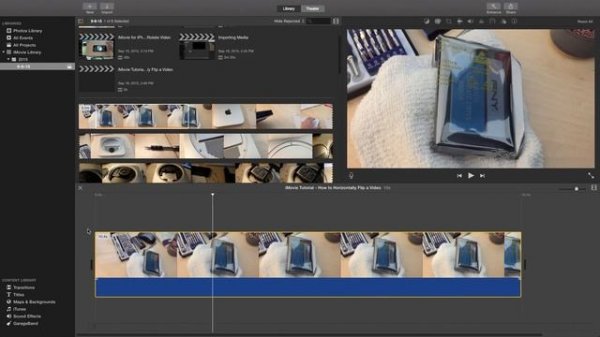 iMovie Tutorial - How to Horizontally Flip a Video in iMovie