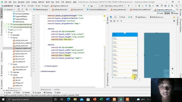 Pengembangan CRUD dan Navigation Drawer Android Studio (Demo Project) смотреть онлайн
