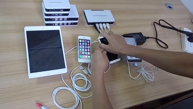 AnAn Security Technology Multiports alarm system for iphone Samsung Huawei anti theft display смотреть онлайн