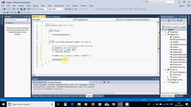 5 C# install oxyplot and plot simple functions смотреть онлайн