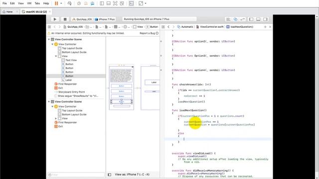 Tutorial 29: Quiz App in iOS XCode Swift | Multiple Choice quiz app in iOS смотреть онлайн