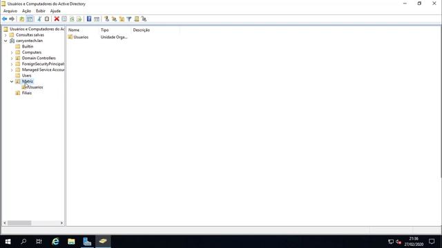 [Curso Windows Server 2019] Criando OU no Active Directory смотреть онлайн