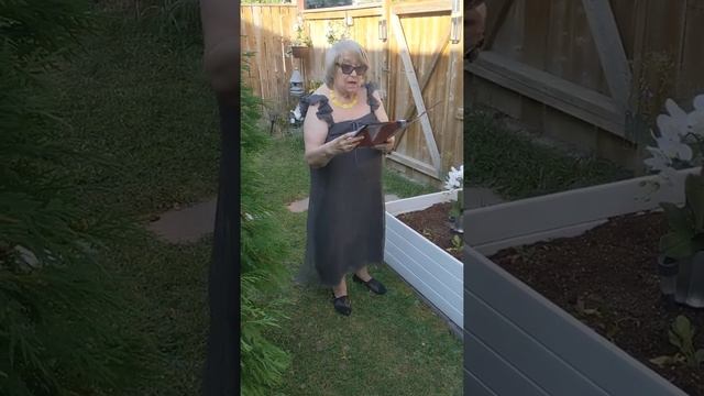 Emma's 80-th Anniversary Presentation From Our Yard