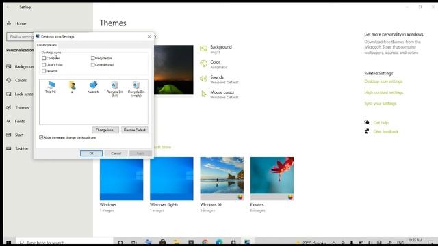 How to show the icon on desktop in window 10 in Urdu/Hindi. show icons on a computer screen. смотреть онлайн