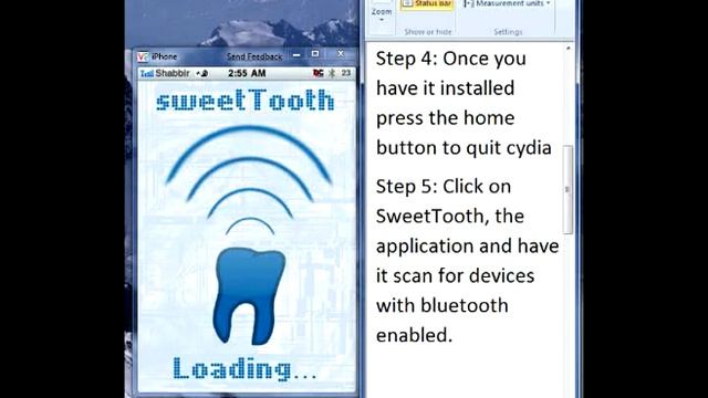 SweetTooth, the future to an actual Bluetooth application for iPhone/3G! смотреть онлайн