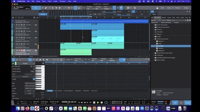 M1 Macbook Air - Studio One 5.2 test - Multiple Intances Of Kontakt 6 смотреть онлайн
