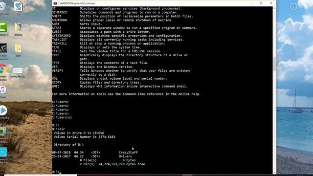 Top 10 commands in Command Prompt | CMD | command prompt tutorials | Windows 10/8/7/XP/Vista смотреть онлайн