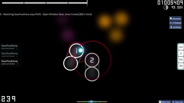 MitiS - Open Window (feat. Anna Yvette) [BD's Hard] [osu! | Schnakki] смотреть онлайн