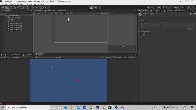How to make Snake Game in unity3d full Tutorial for beginners смотреть онлайн
