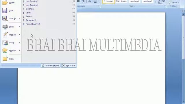 Microsoft Word 2007 5: Office Button 09: Recent Documents смотреть онлайн
