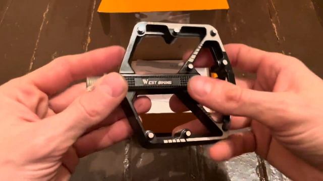 Обзор педалей на промах - Pedal West Biking.  Алюминиевые педали на велосипед