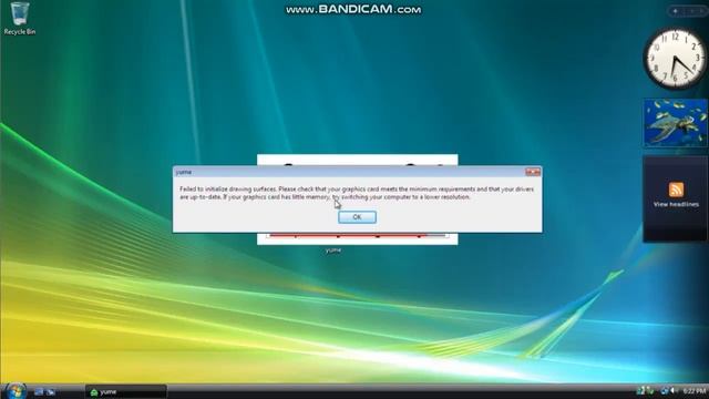 YUME.EXE On Windows Vista (resolution error) смотреть онлайн