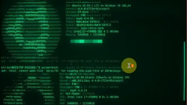 Cool Retro Terminal in Windows 10 via Linux Subsystem смотреть онлайн
