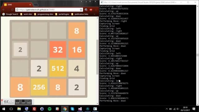 Artificial Intelligence to play 2048 смотреть онлайн