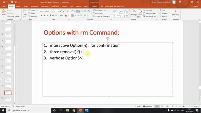 Unix | Linux Shell Scripting | rm -r command options | Part-8 смотреть онлайн