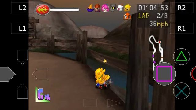 Chocobo Racing Ps 1 - Gameplay DuckStation Emulator android смотреть онлайн