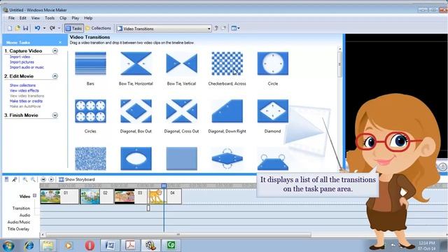 Windows Movie Maker- Add Transitions смотреть онлайн