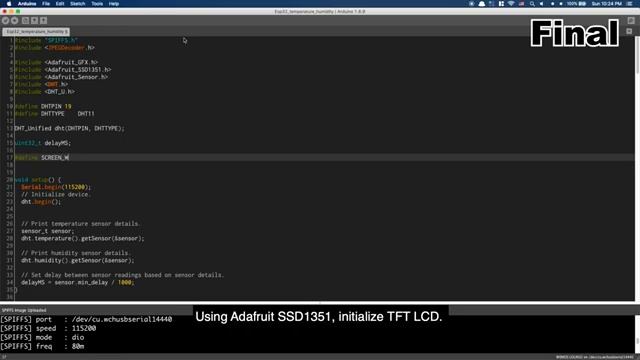 ESP32 Project - Temperature & Humidity Check App with 1.5inch OLED SSD1351 and DHT11 смотреть онлайн