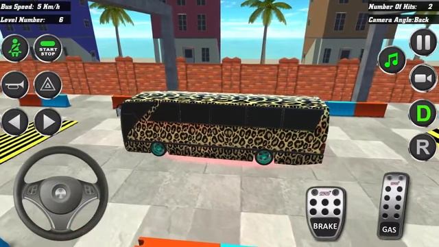 BUS PARKING LEOPARD PAINT BRUTAL SKILL :PBEST 2021 Simulator Games Android/IOS Gameplay