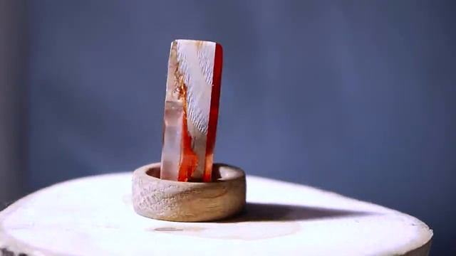 Wooden Ring With Resin 