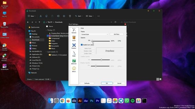 Make Windows 11 look like MacOS | Best Mac Theme For Windows 11 | Best Theme For Windows 11 смотреть онлайн
