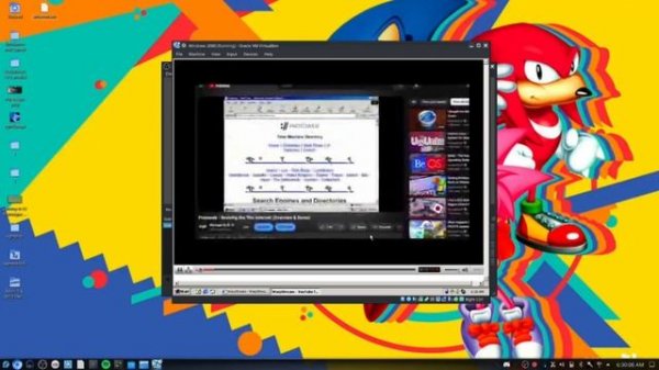 YouTube on a Windows 2000 VM with 512MB RAM