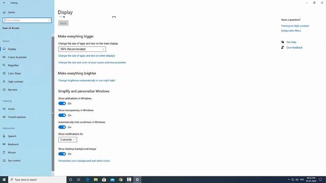 How to Disable Automatic Hide Scroll Bars in Windows 10 смотреть онлайн