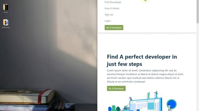 Web Page Using HTML , CSS, Bootstrap смотреть онлайн