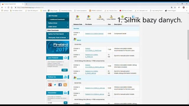 1) Instalacja Firebird смотреть онлайн