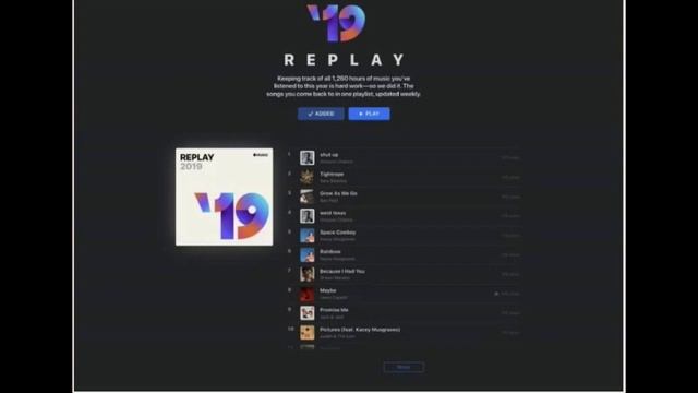 Apple Replay! Best Music Of 2019 Playlist!