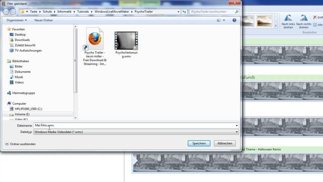6. fertiger Film exportieren / freigeben beim Windows Live Movie Maker 15.2 смотреть онлайн