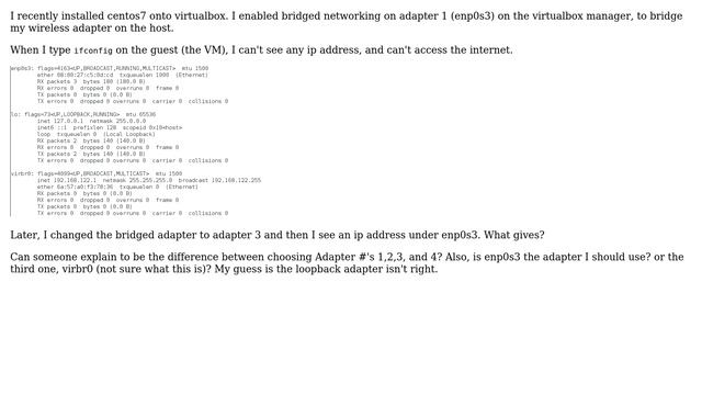 VirtualBox: ifconfig does not show my ip address (2 Solutions!!) смотреть онлайн