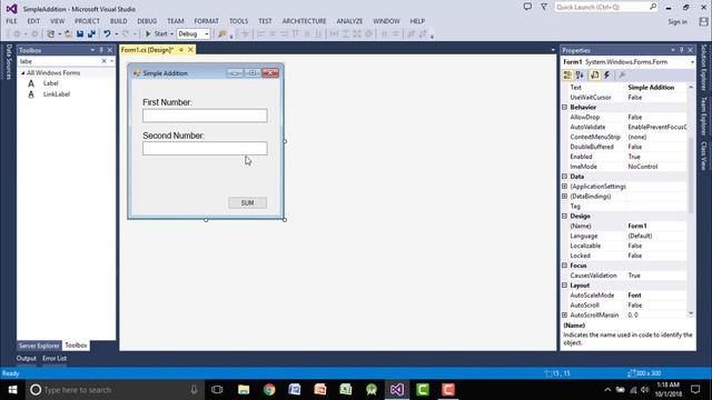 Visual Studio Tutorial - 3 How to Add two Numbers using Text Boxes смотреть онлайн
