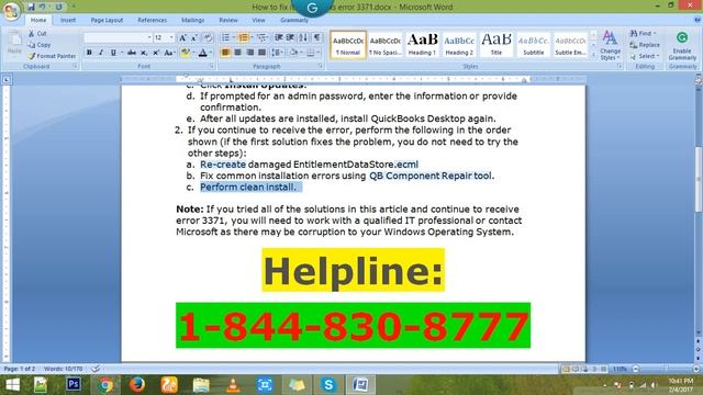 How to Fix Quickbooks Error 3371? смотреть онлайн