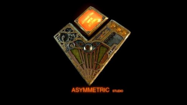 Asymmetric VFX Studio. Логотип. Стимпанк.