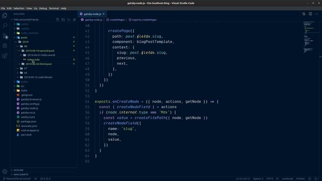 Gatsby Filesystem, localhost blog смотреть онлайн