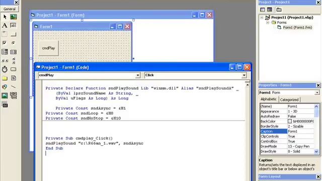 Play sounds with Visual Basic 6 - It works! смотреть онлайн