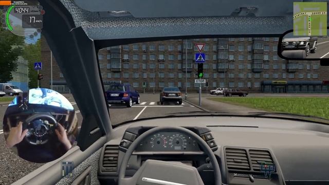 City Car Driving на самодельных устройствах (руль педали кпп)