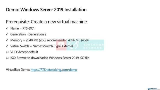 Windows Server 2019 Administration - 08 - Prerequisites for installing Windows Server 2019 смотреть онлайн