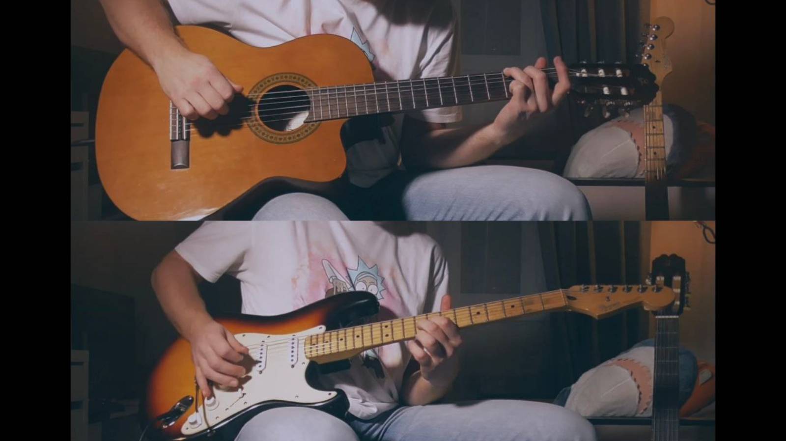 Импровизация на тему "Дождь" - G.Rmusic / Classic & Electric Guitar Loop cover смотреть онлайн