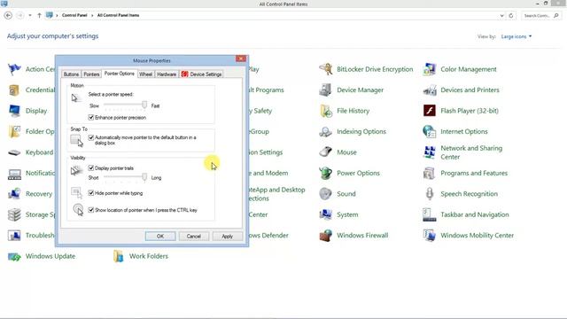 What are the default mouse settings on Windows 8.1? смотреть онлайн