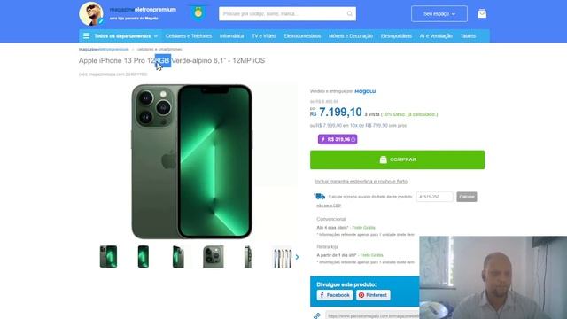 Apple iPhone 13 Pro 128GB Verde-alpino 6,1” - 12MP iOS - Bom e Mais Barato смотреть онлайн
