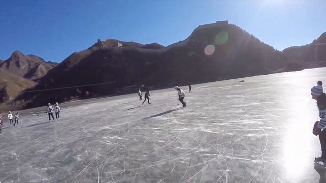 GOPRO Hockey | Pond Hockey at the Great Wall of China 2017 смотреть онлайн