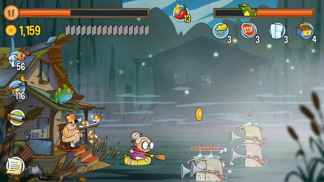 Swamp Attack - Episode 6. Level 14 Gameplay Android walkthrough смотреть онлайн