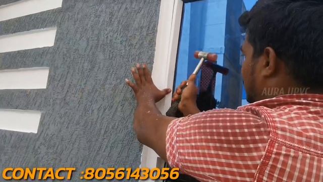 Front elevation in UPVC | 9150099141, 9150099142 |Fixed Window UPVC Installation | ANEGAN UPVC смотреть онлайн