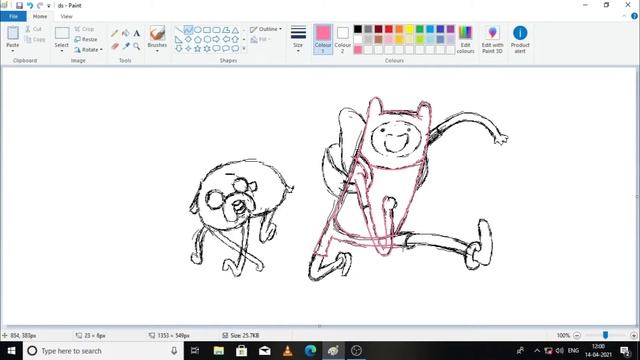 Adventure time | painting | ms paint | sunil arts смотреть онлайн