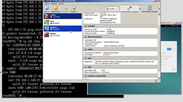 Configurando interface de red debian prueba entre los tres equipos смотреть онлайн