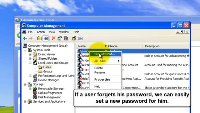 Windows XP - Managing Local Users смотреть онлайн