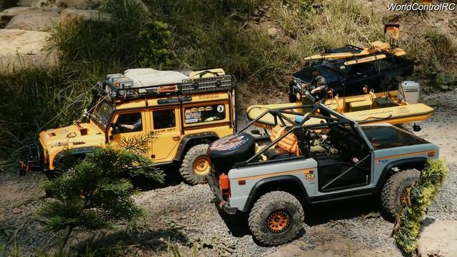 SuperScale RC Crawler Land Rover Defender CAMEL TROPHY смотреть онлайн
