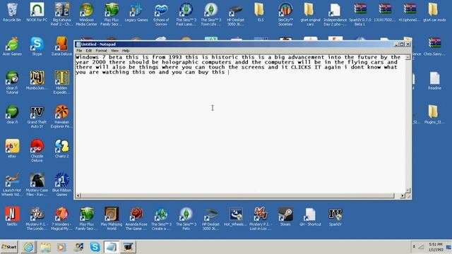 WINDOWS 7 BETA FROM 1993!!!!! смотреть онлайн